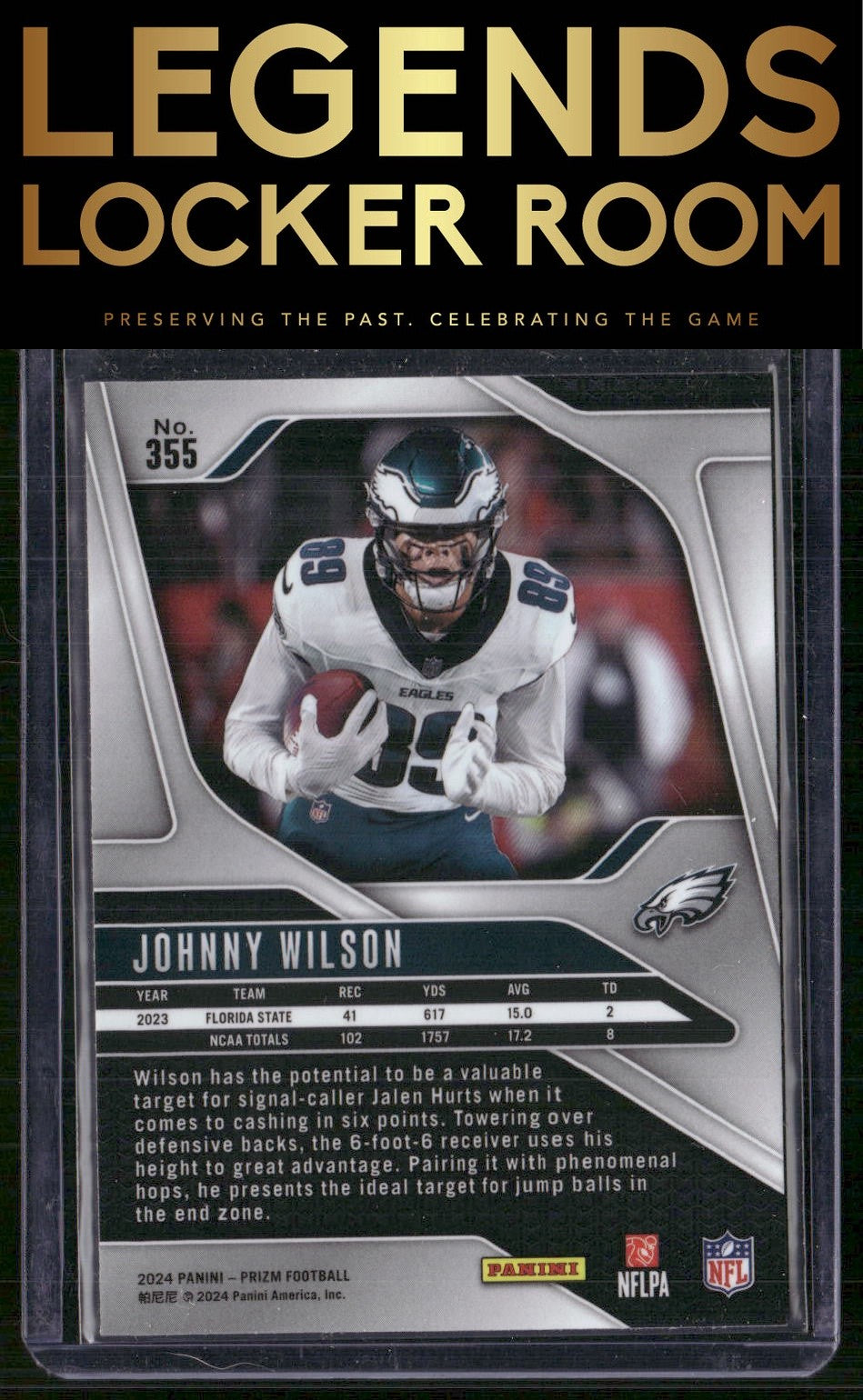 2024 Panini Prizm #355 Johnny Wilson
