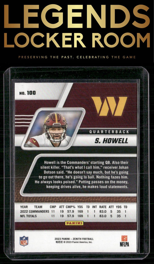 2023 Panini Zenith #100 Sam Howell Retail