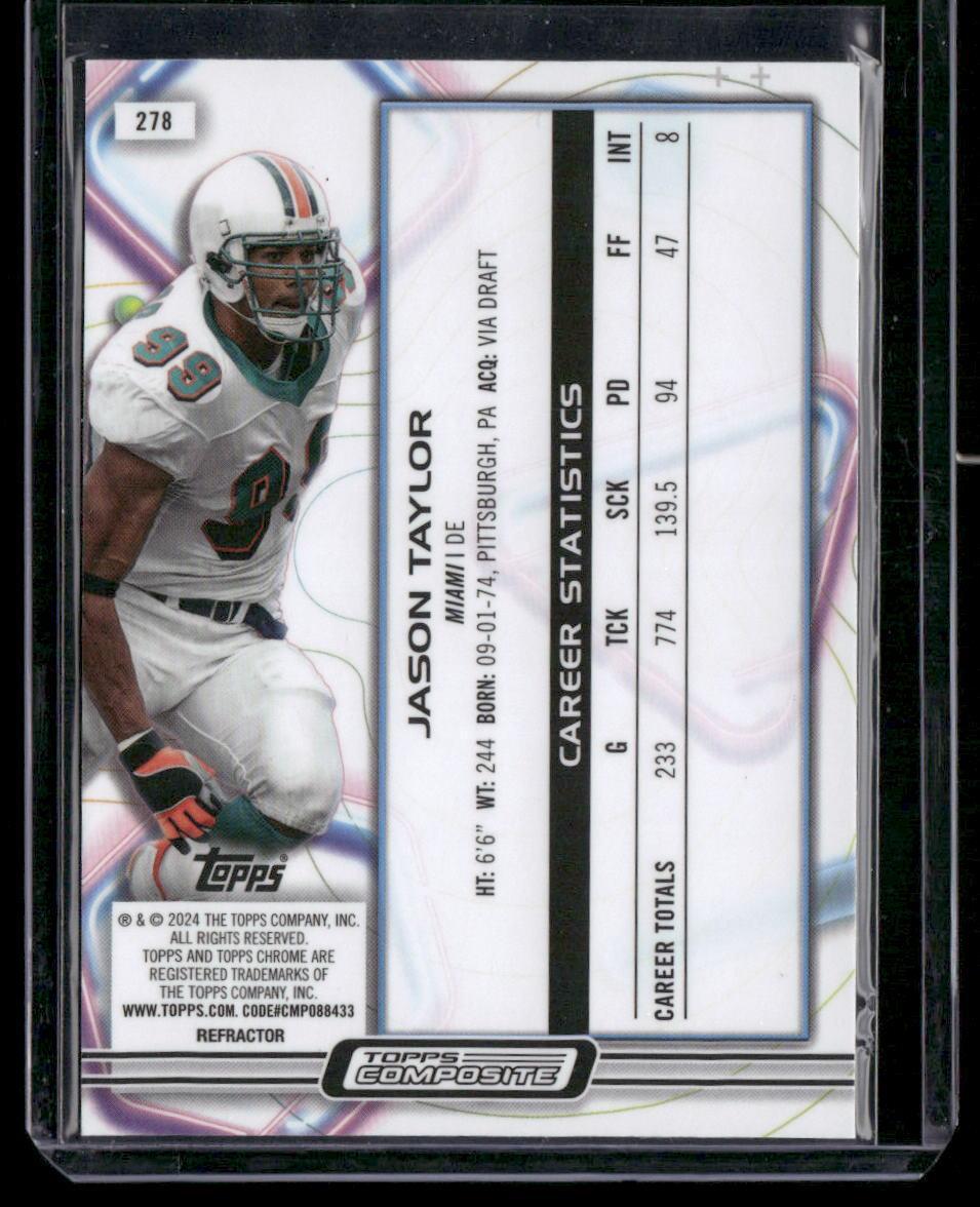2023 Topps Composite #278 Jason Taylor Cosmic Chrome Refractor