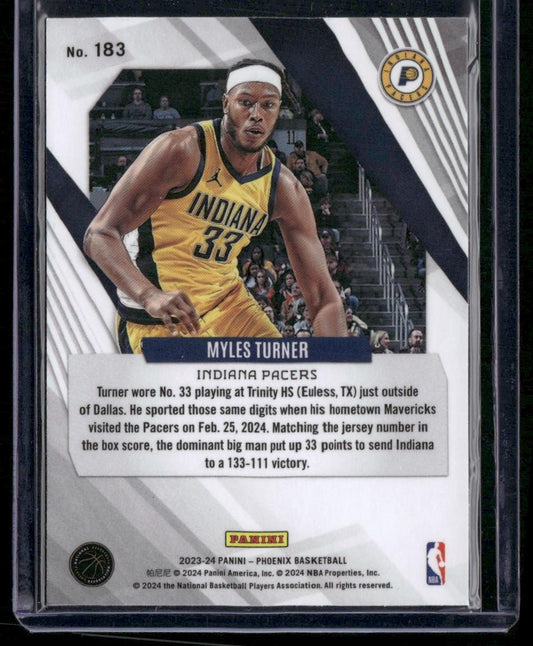 2023-24 Panini Phoenix #183 Myles Turner