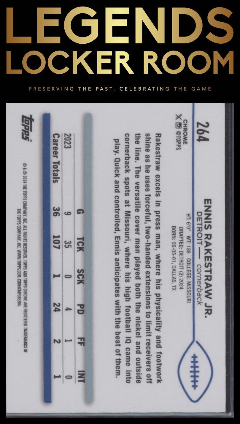 2024 Topps Chrome #264 Ennis Rakestraw Jr. Green Geometric Refractor #/99