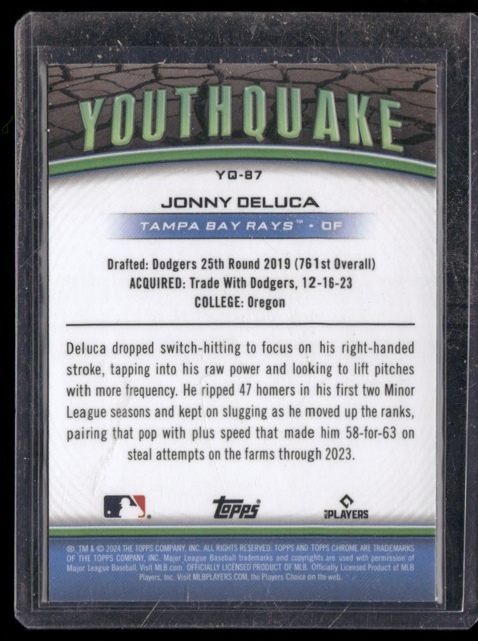 2024 Topps Chrome Update #YQ-87 Jonny Deluca Youthquake