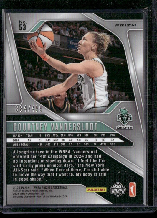 2024 Panini Prizm WNBA #53 Courtney Vandersloot Pulsar Prizms #/499