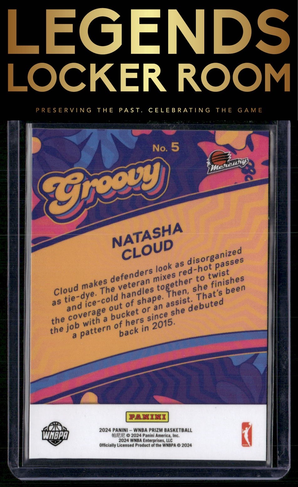 2024 Panini Prizm WNBA #5 Natasha Cloud Groovy