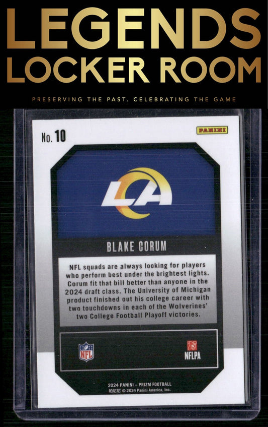 2024 Panini Prizm #10 Blake Corum Emergent