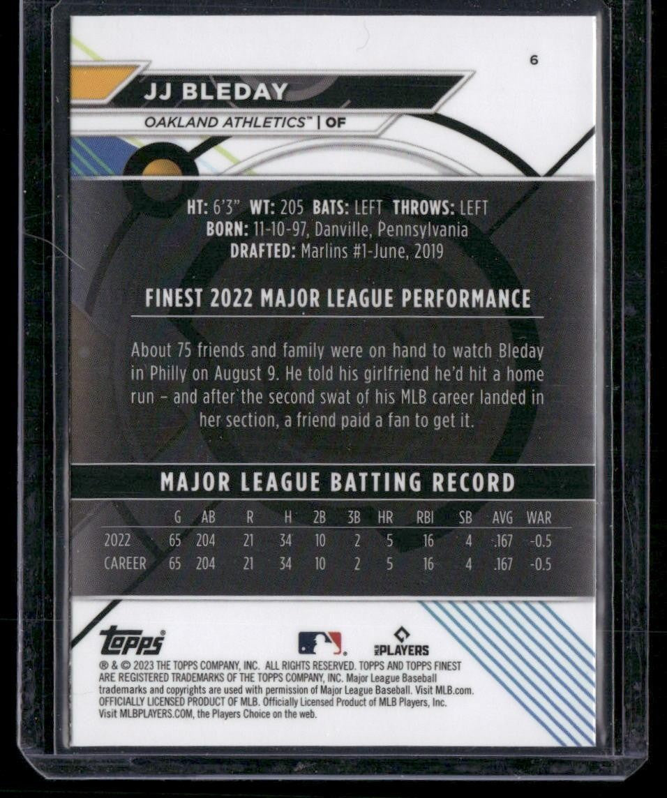 2023 Finest #6 JJ Bleday