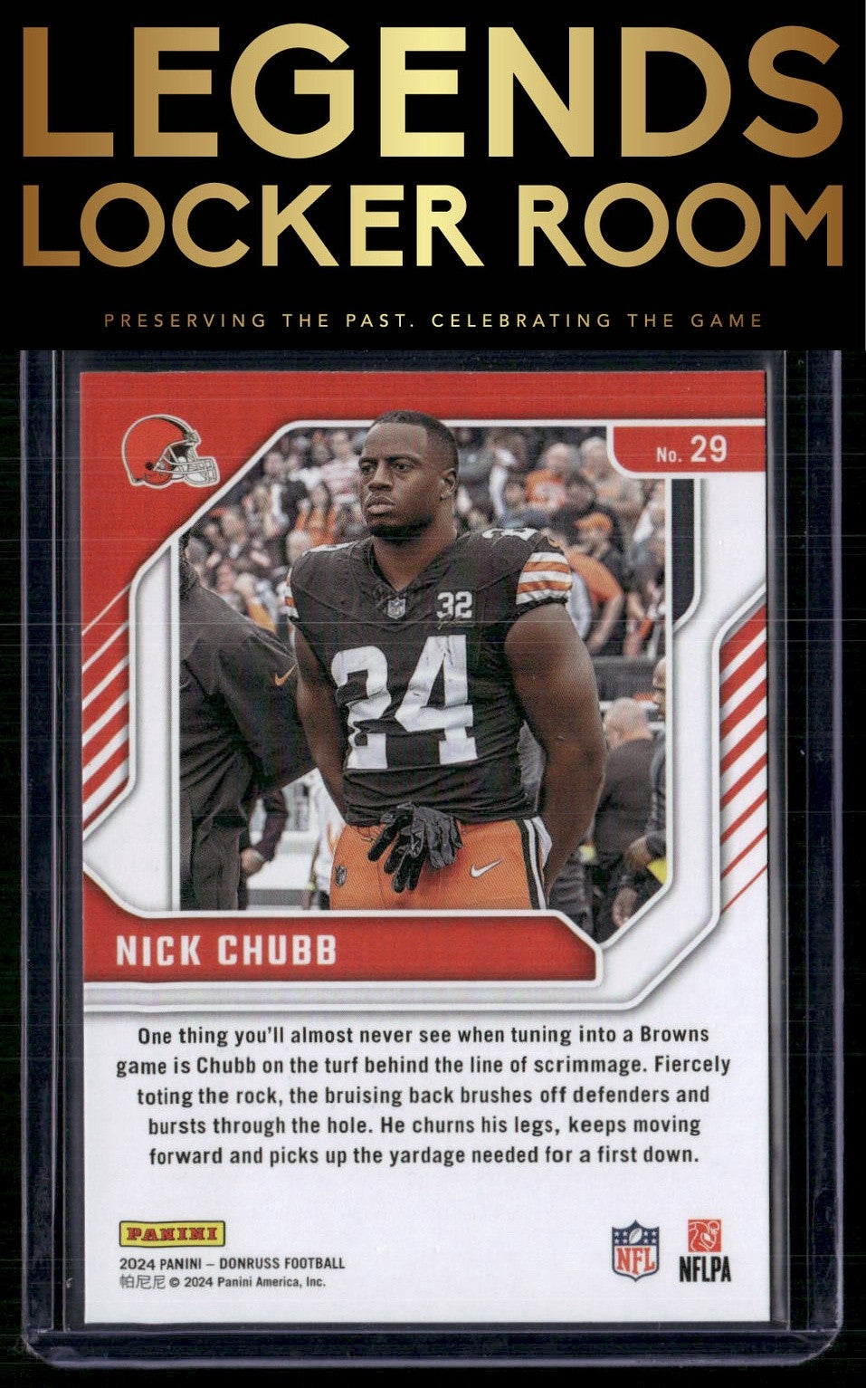 2024 Donruss #29 Nick Chubb The Elite Series