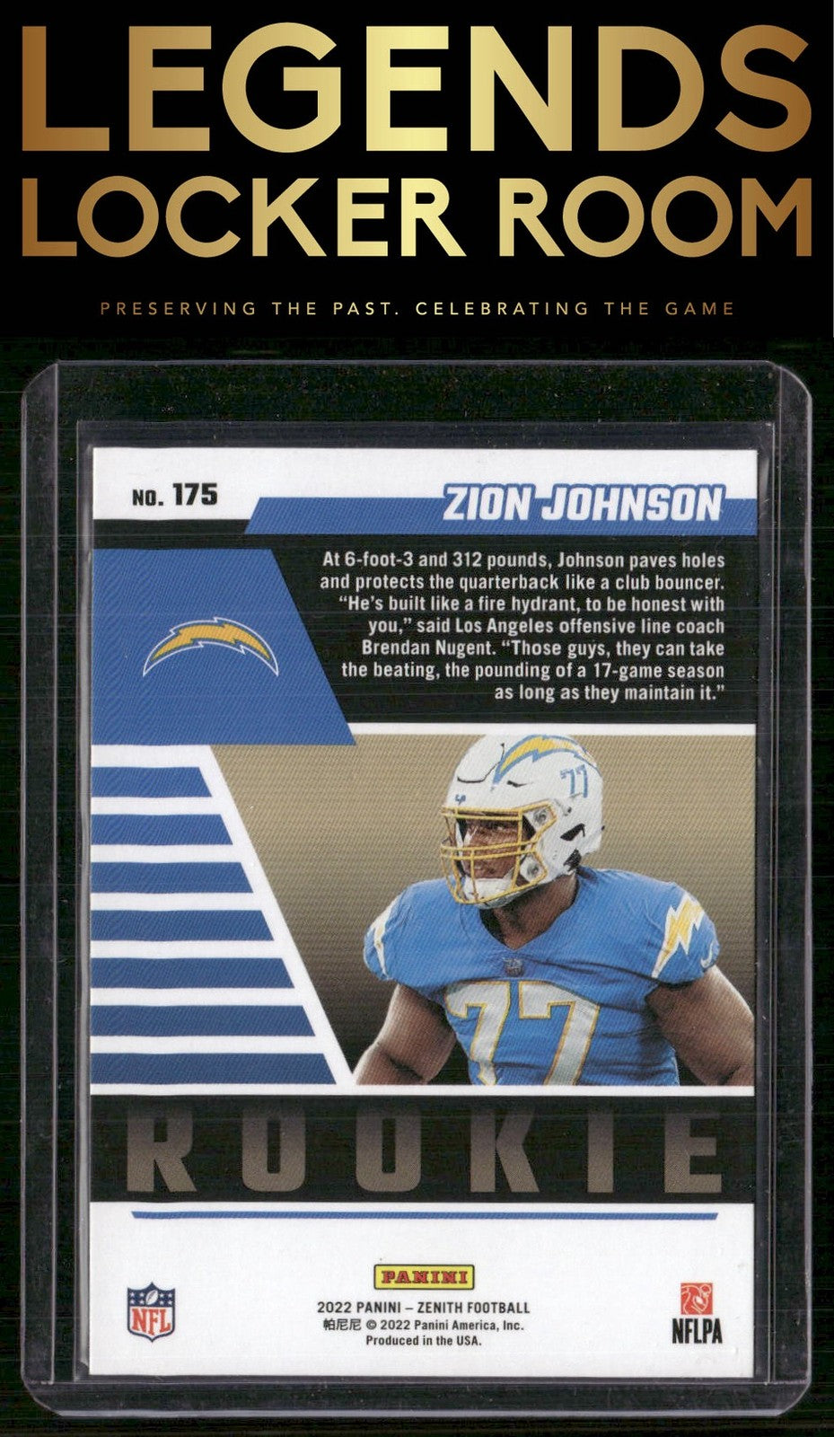 2022 Zenith #175 Zion Johnson Retail