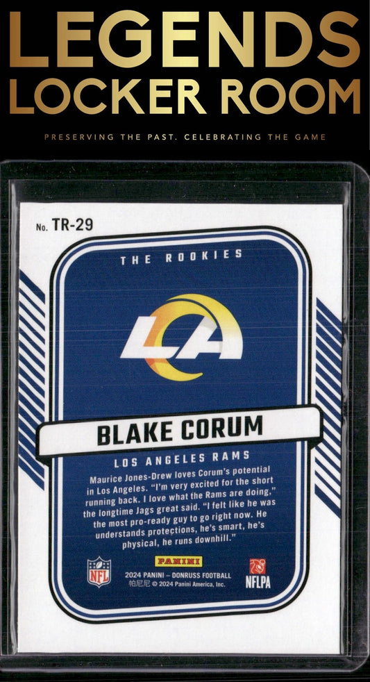2024 Donruss #TR-29 Blake Corum The Rookies