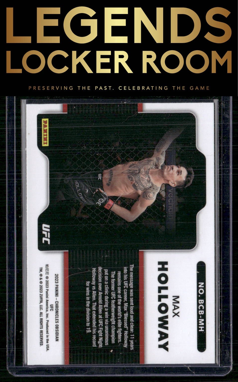 Chronicles Obsidian UFC #BCB-MH Max Holloway