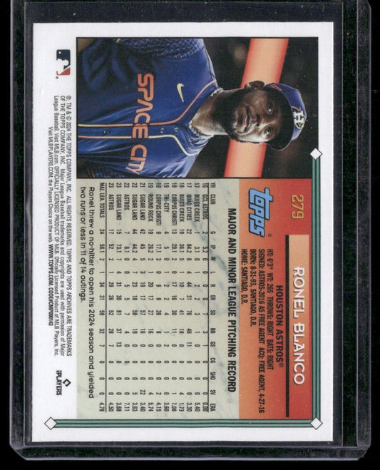 2024 Topps Archives #279 Ronel Blanco Pink Foilboard