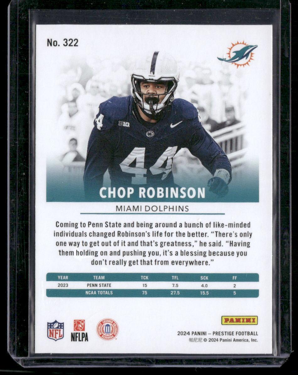 2024 Panini Prestige #322 Chop Robinson