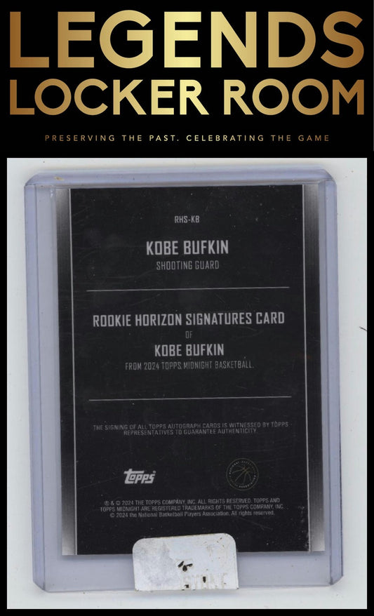 2023-24 Topps Midnight #RHS-KB Kobe Bufkin Rookie Horizon Signatures