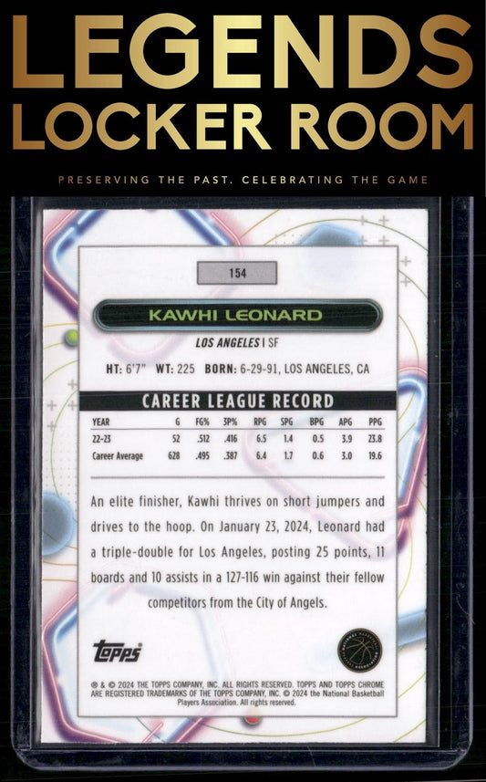 2023-24 Topps Chrome Cosmic #154 Kawhi Leonard