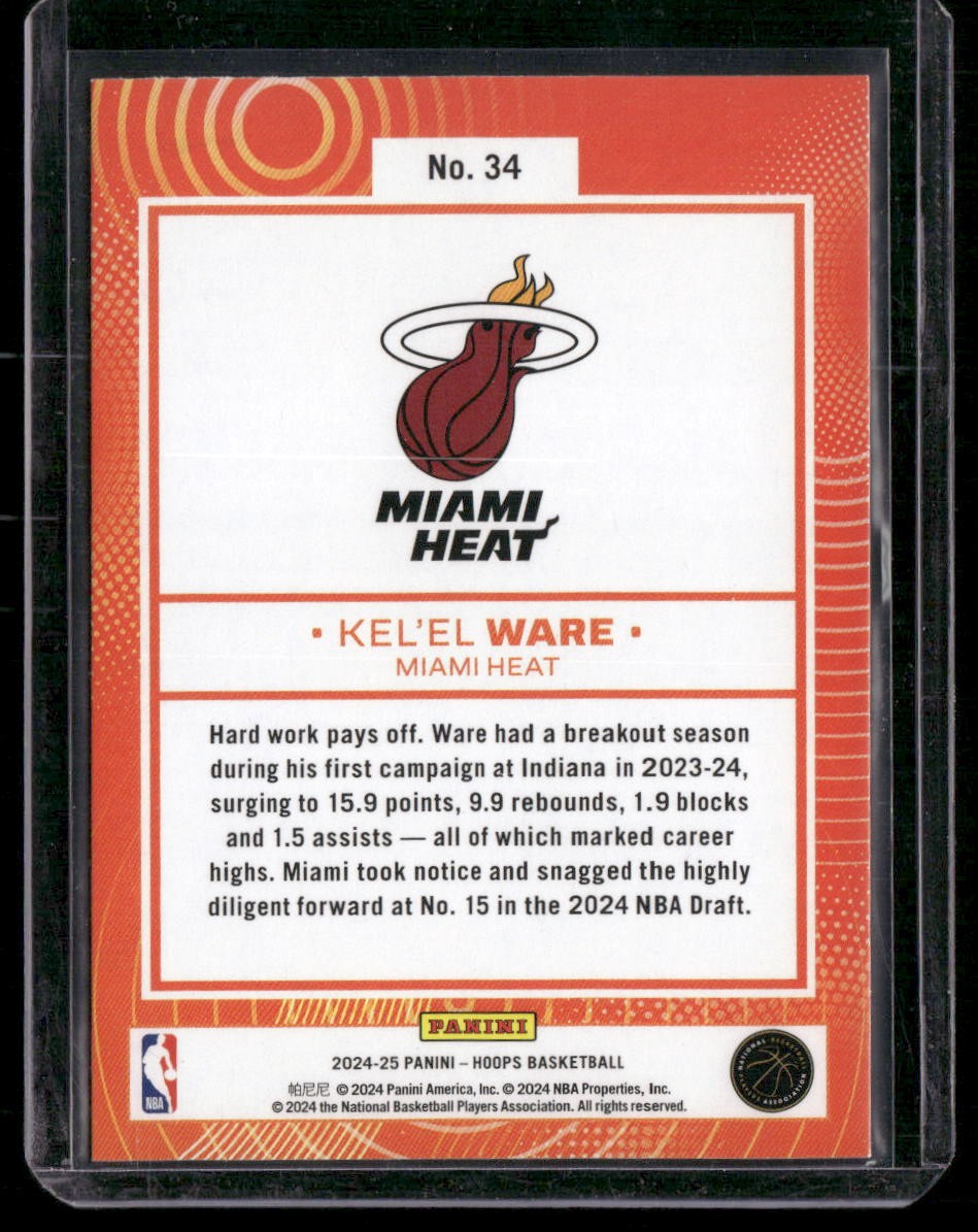 2024-25 Hoops #34 Kel'el Ware We Got Next