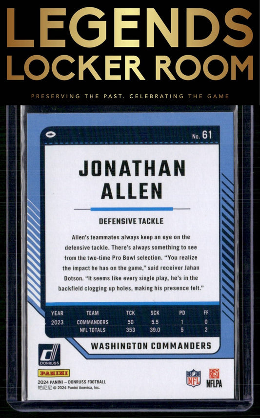 2024 Donruss #61 Jonathan Allen