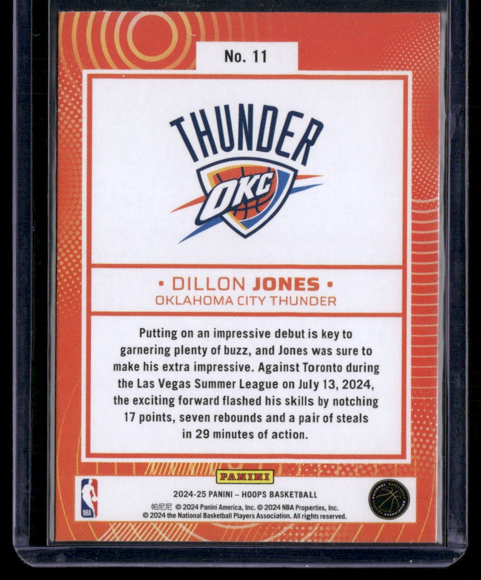 2024-25 Hoops #11 Dillon Jones We Got Next