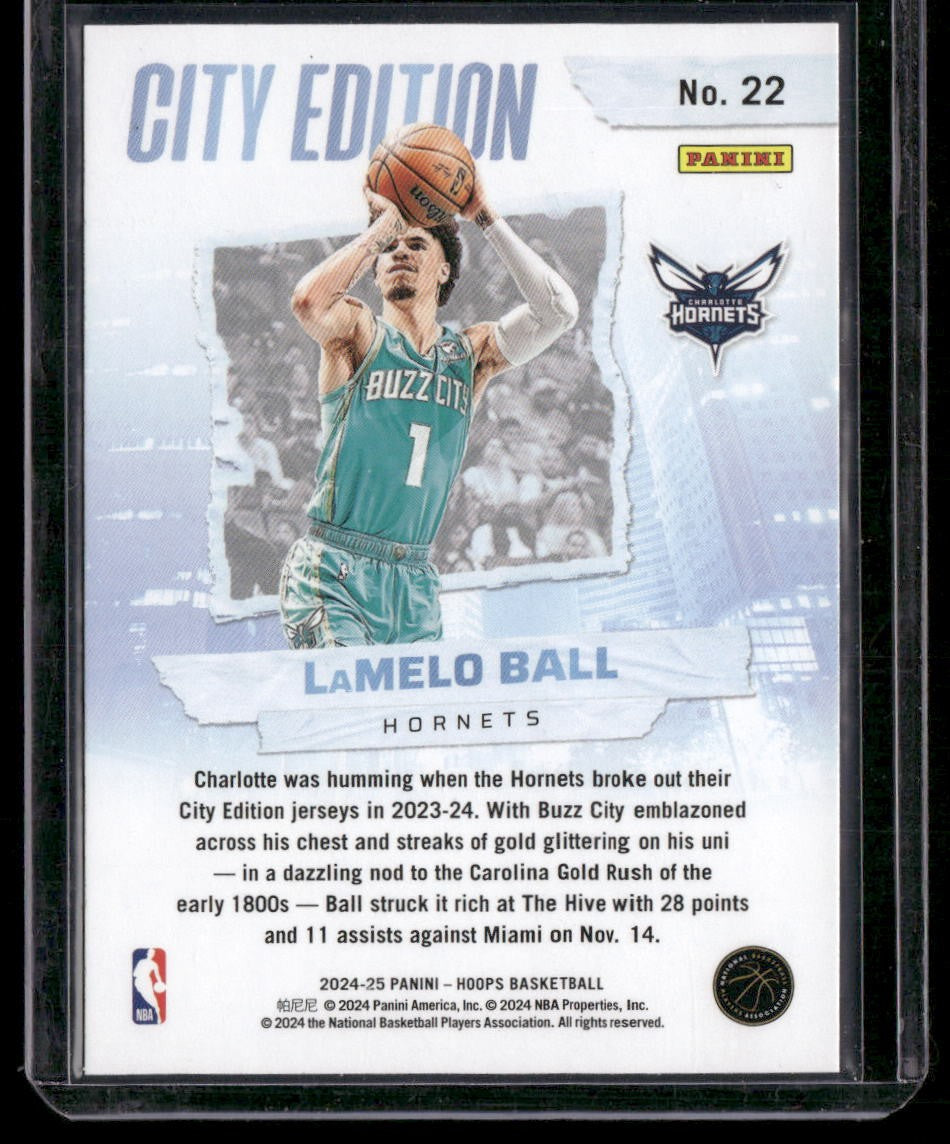 2024-25 Hoops #22 LaMelo Ball City Edition