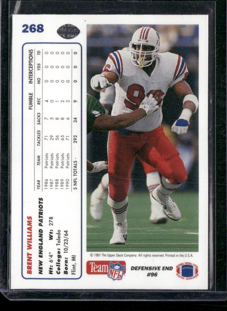 1991 Upper Deck #268 Brent Williams
