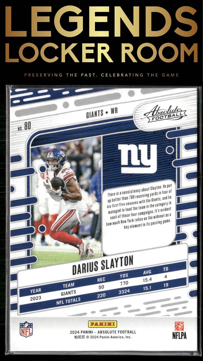 2024 Panini Absolute #80 Darius Slayton