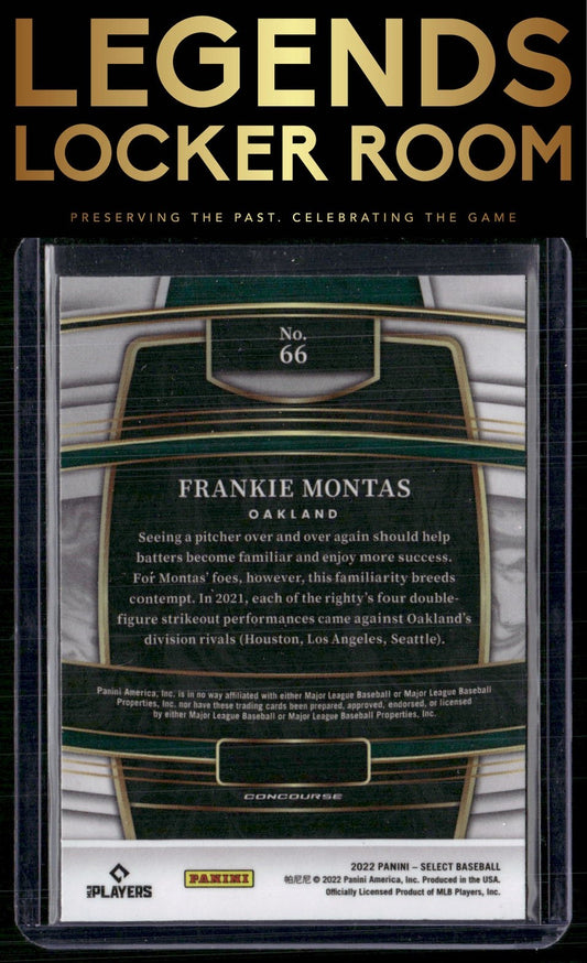 2022 Panini Select #66 Frankie Montas Blue Retail Base