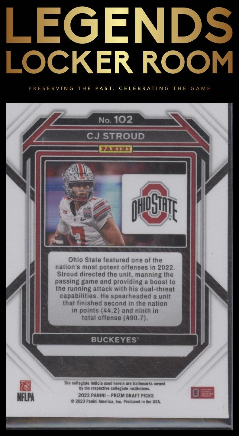 2023 Panini Prizm Draft Picks #102 C.J. Stroud