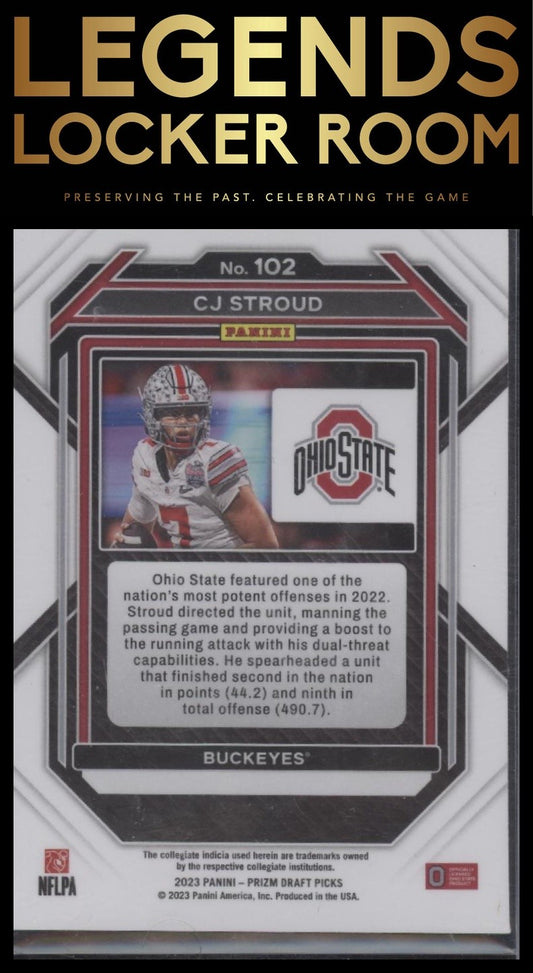 2023 Panini Prizm Draft Picks #102 C.J. Stroud