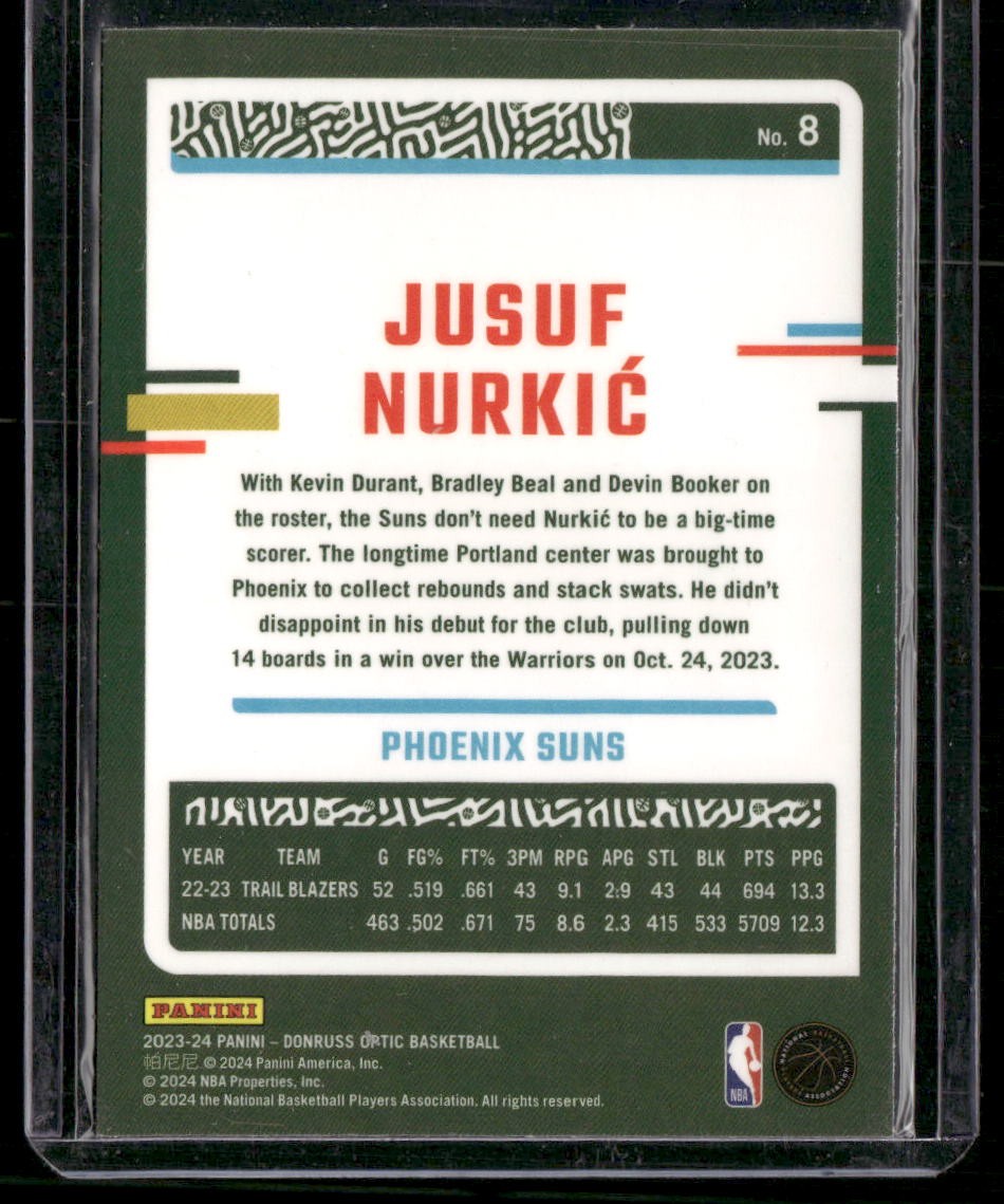 2023-24 Donruss Optic #8 Jusuf Nurkic