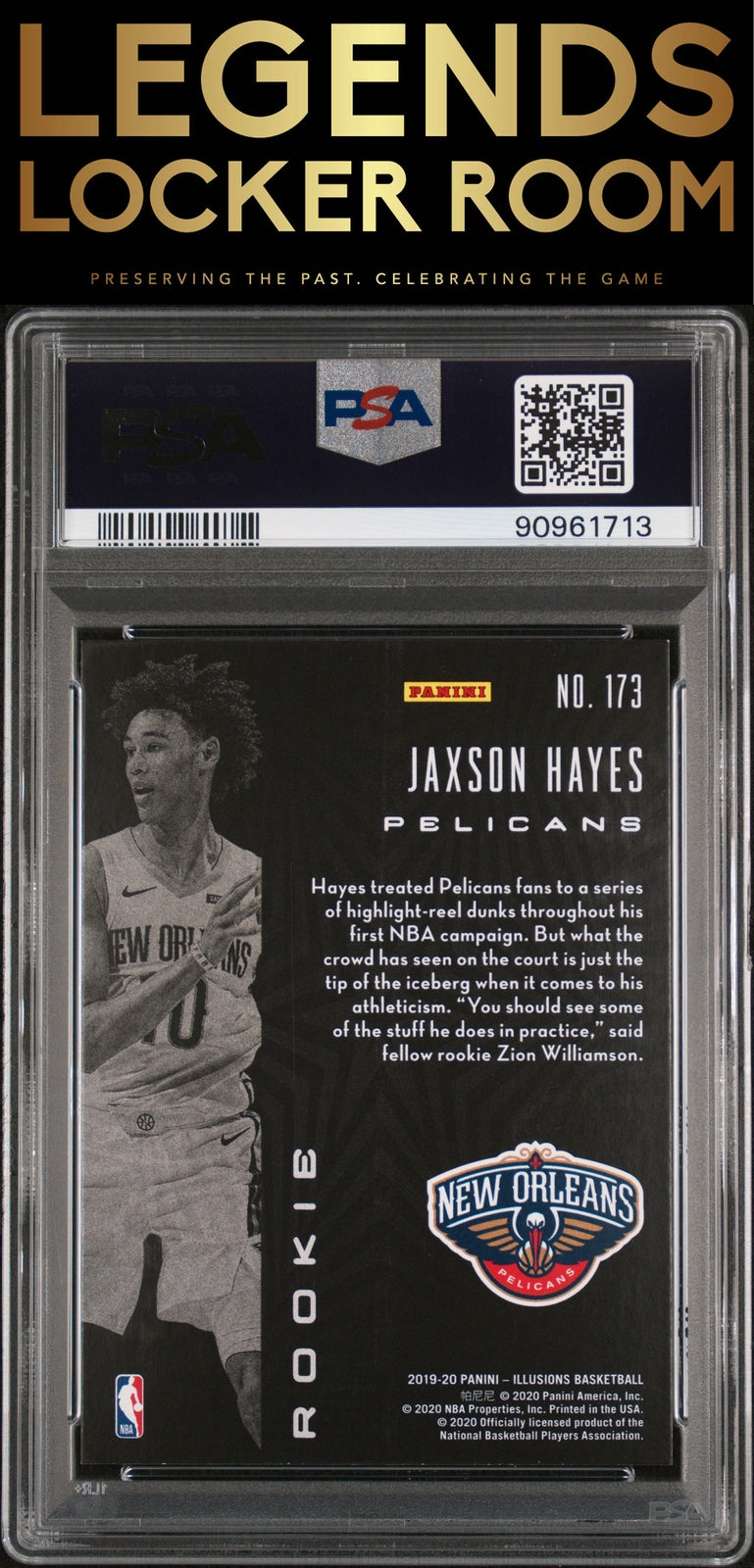 2019 Panini Illusions #173 Jaxson Hayes PSA 9
