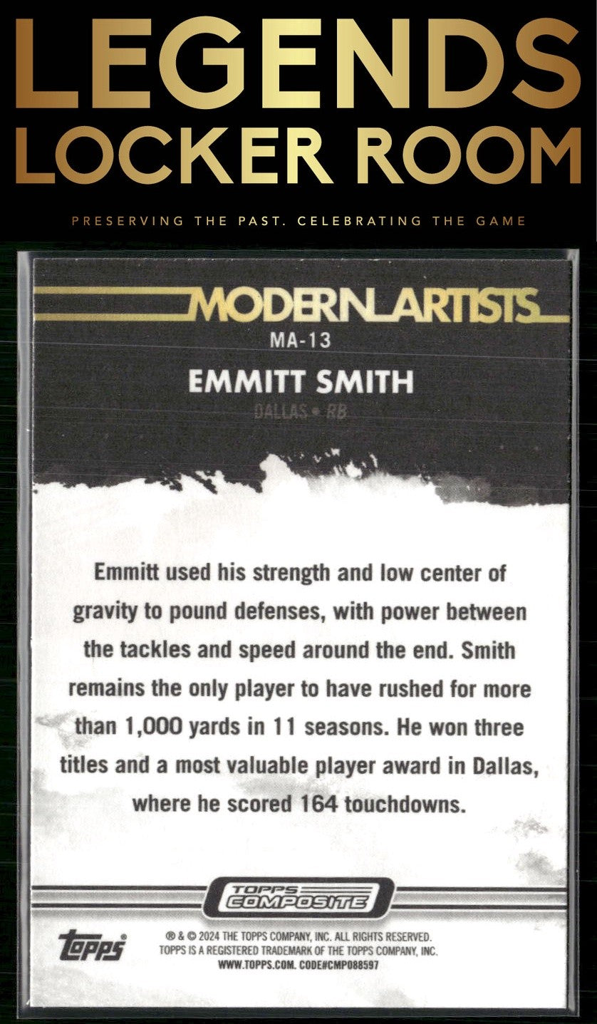 2023 Topps Composite #MA-13 Emmitt Smith Modern Artists