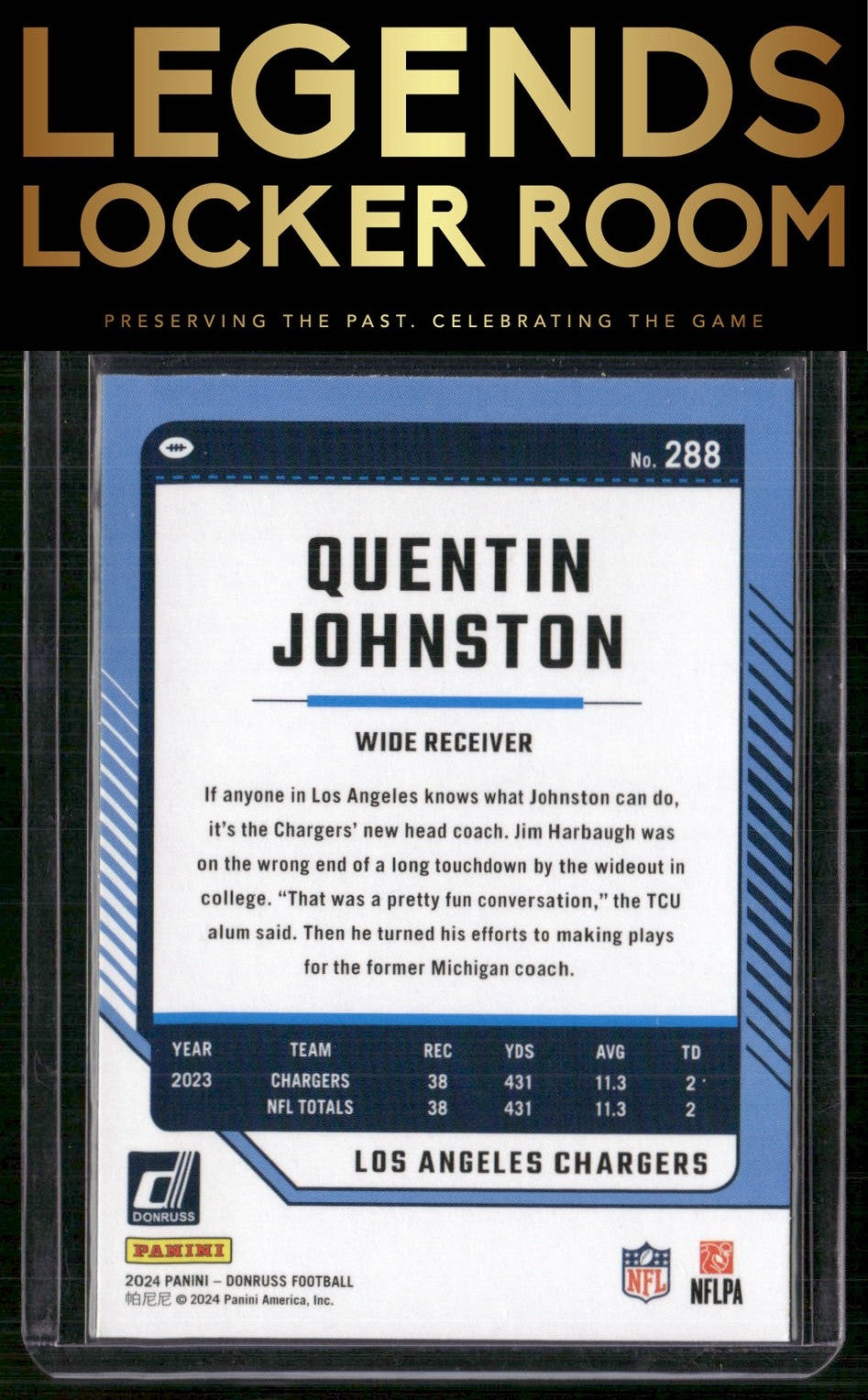 2024 Donruss #288 Quentin Johnston