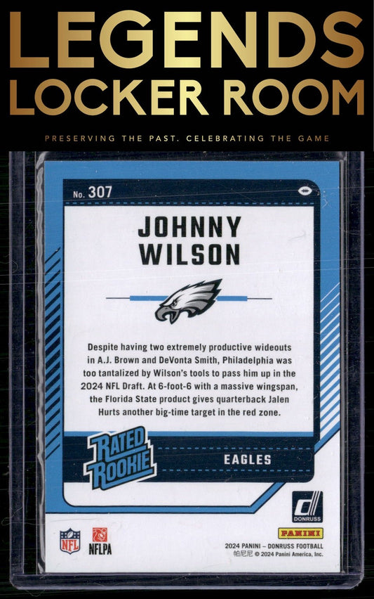 2024 Donruss #307 Johnny Wilson Press Proof Silver