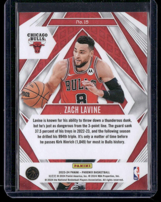 2023-24 Panini Phoenix #15 Zach LaVine Paragon