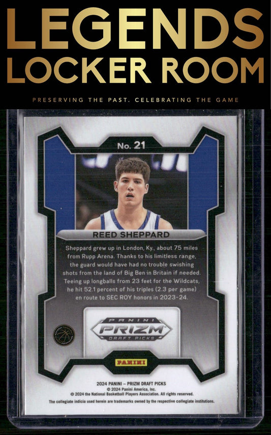 2024 Panini Prizm Draft Picks #21 Reed Sheppard