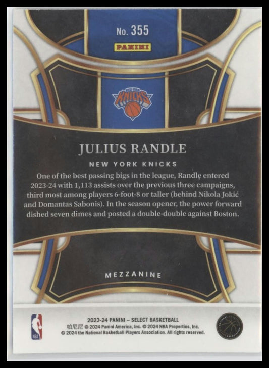 2023-24 Panini Select #355 Julius Randle