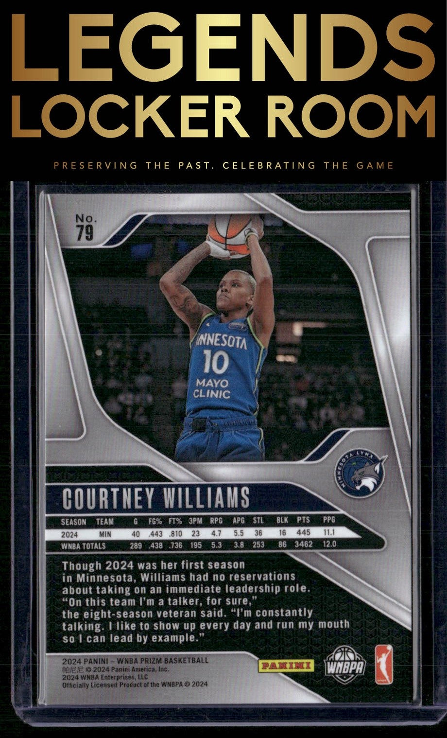 2024 Panini Prizm WNBA #79 Courtney Williams