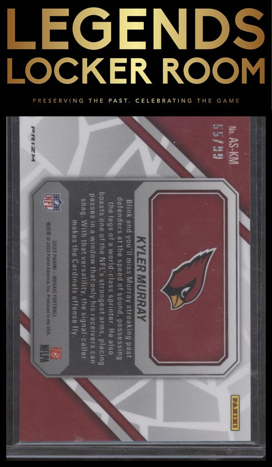 2023 Panini Mosaic #AS-KM Kyler Murray Audible Mosaic Blue #/99