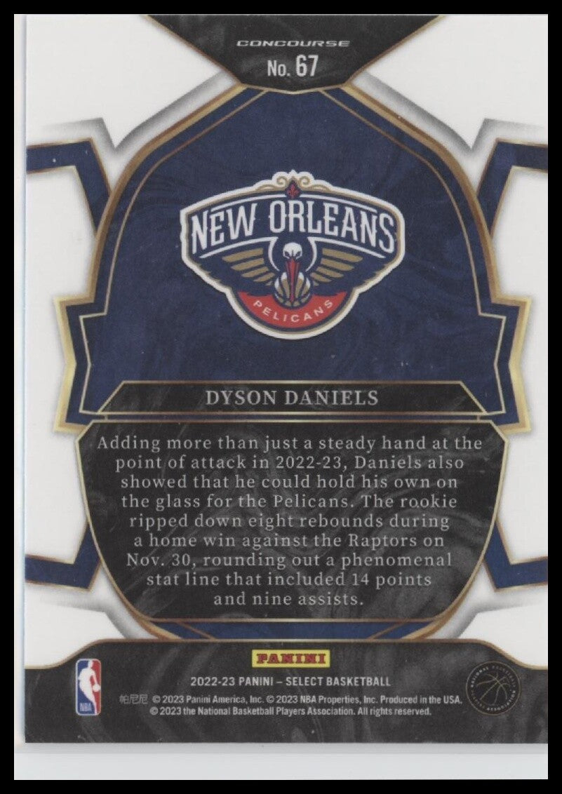 2022-23 Panini Select #67 Dyson Daniels Blue (Retail Base)