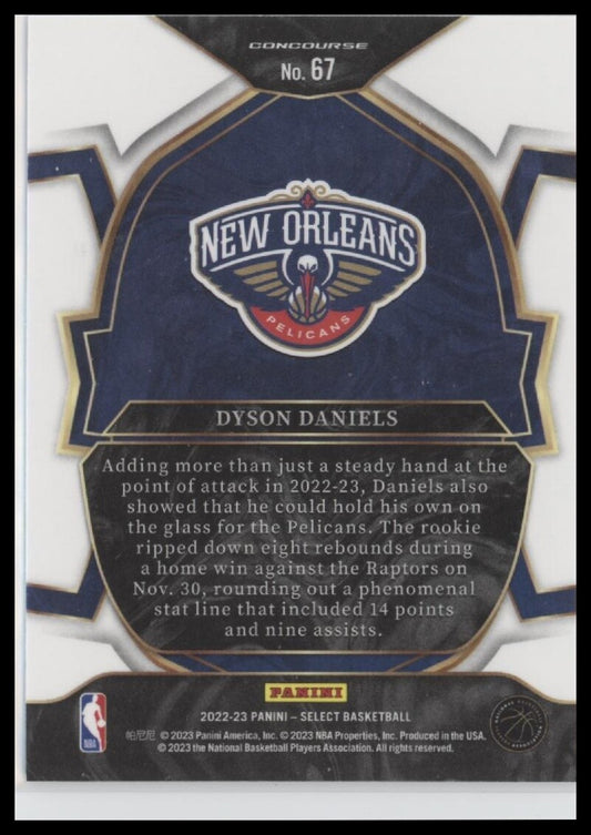 2022-23 Panini Select #67 Dyson Daniels Blue (Retail Base)