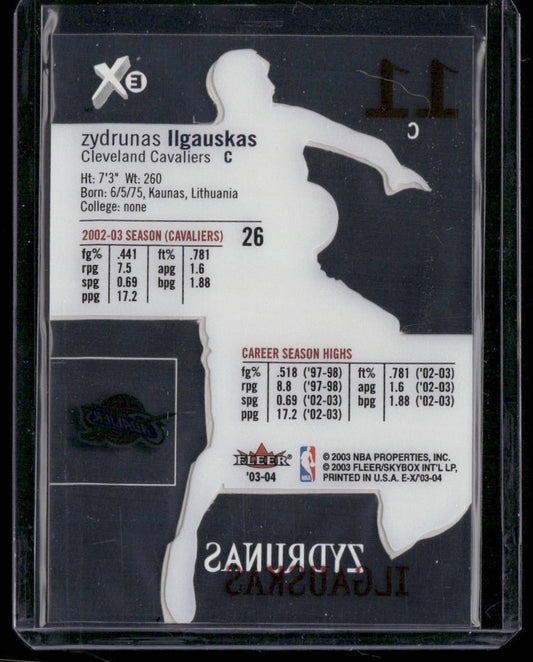 2003 Fleer EX 26 Zydrunas Ilgauskas