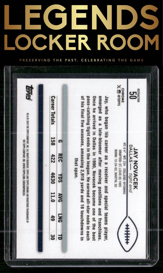 2024 Topps Chrome #50 Jay Novacek Refractor