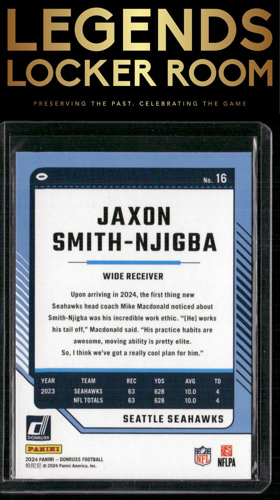 2024 Donruss #16 Jaxon Smith-Njigba Press Proof Red