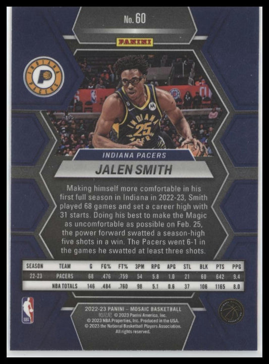 2022-23 Panini Mosaic #60 Jalen Smith