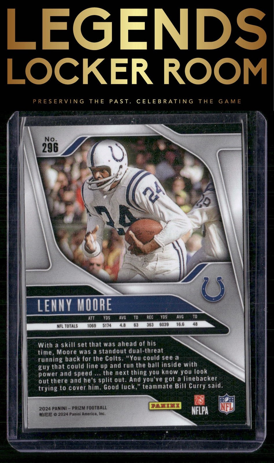 2024 Panini Prizm #296 Lenny Moore