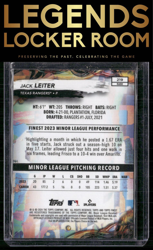 2024 Finest #219 Jack Leiter