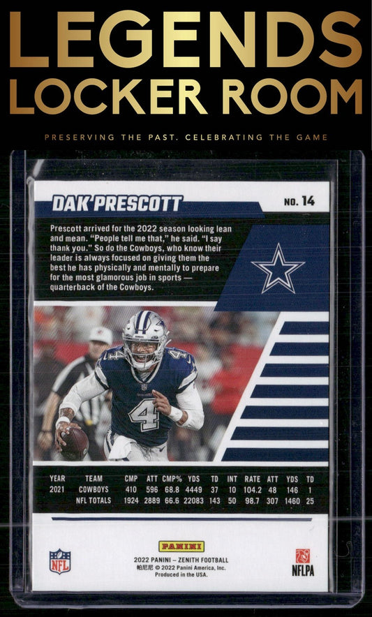 2022 Zenith #14 Dak Prescott Retail