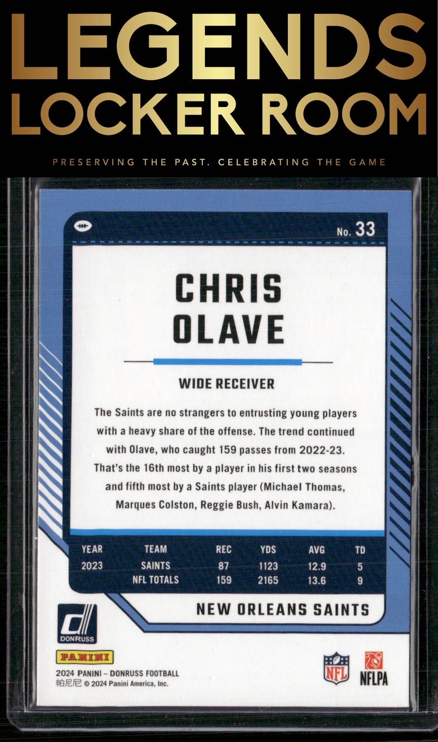 2024 Donruss #33 Chris Olave Press Proof Red