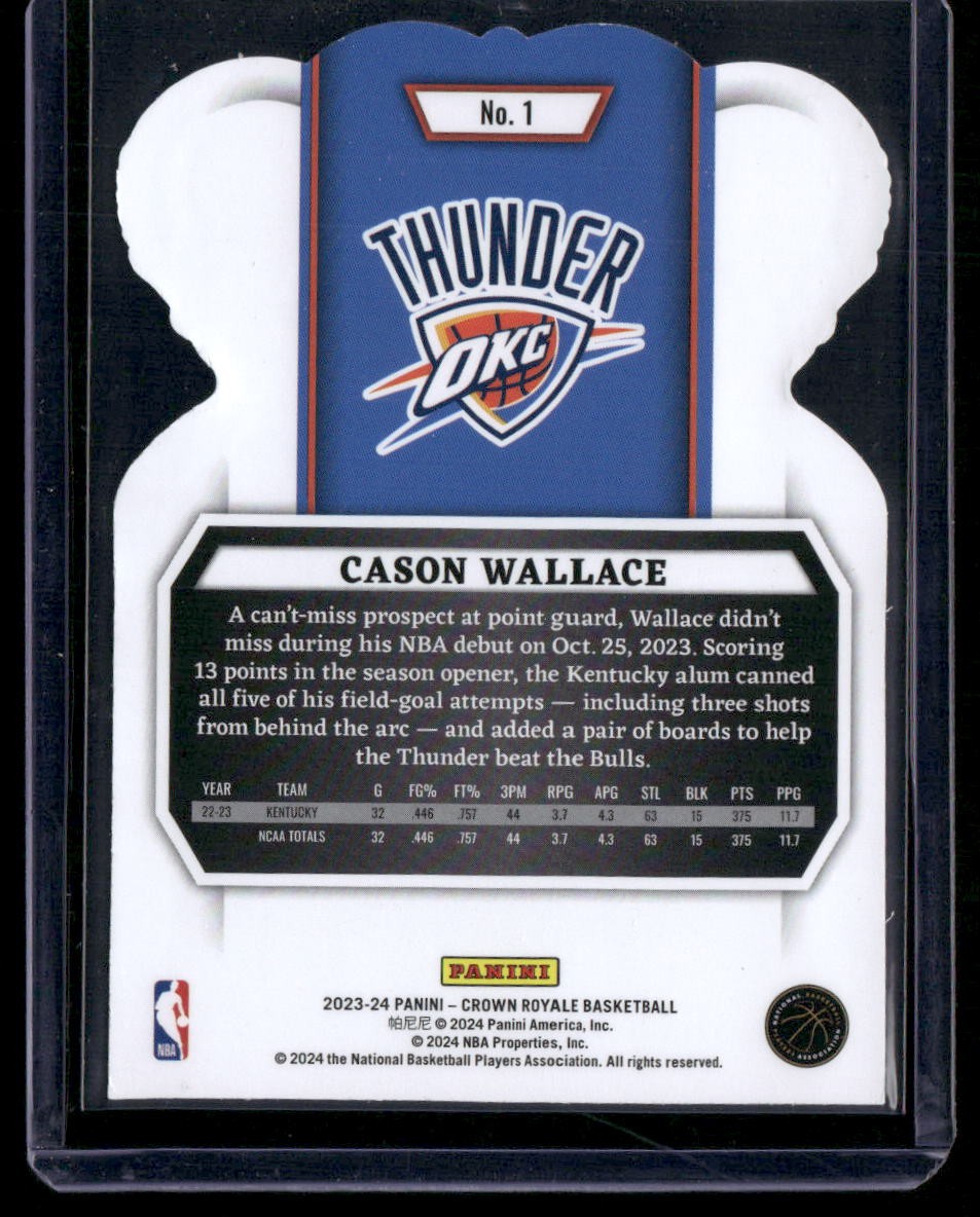 2023-24 Panini Crown Royale #1 Cason Wallace