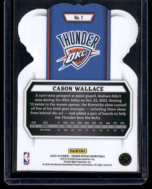 2023-24 Panini Crown Royale #1 Cason Wallace