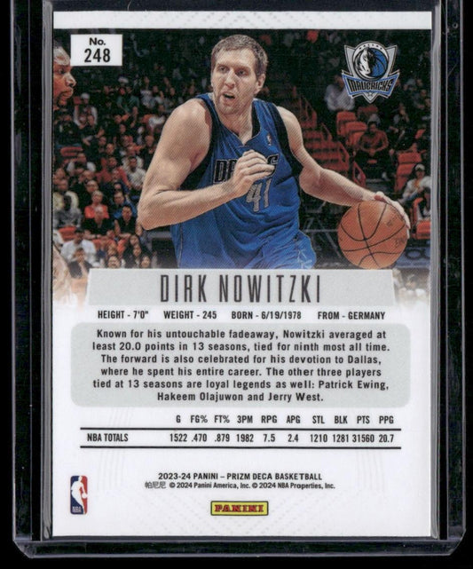 2023-24 Panini Prizm Deca #248 Dirk Nowitzki